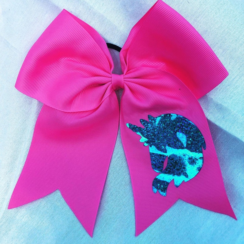 Girls unicorn hair bow